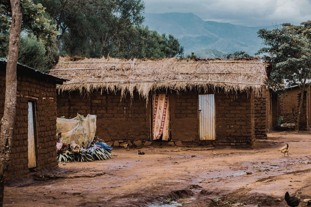 A rebuilt home in a foundation community